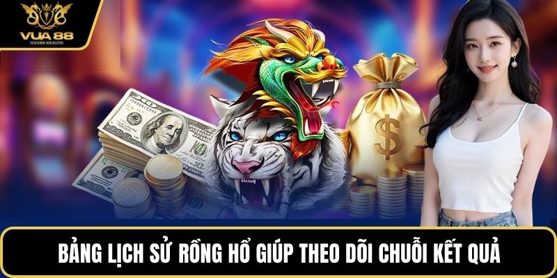 Bảng lịch sử rồng hổ giúp theo dõi chuỗi kết quả