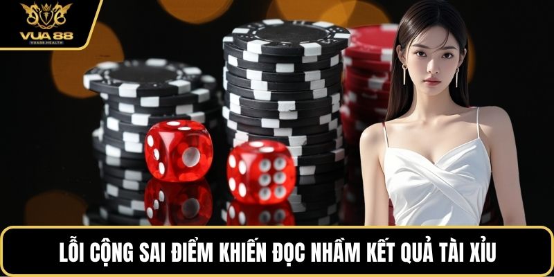 Lỗi cộng sai điểm khiến đọc nhầm kết quả tài xỉu