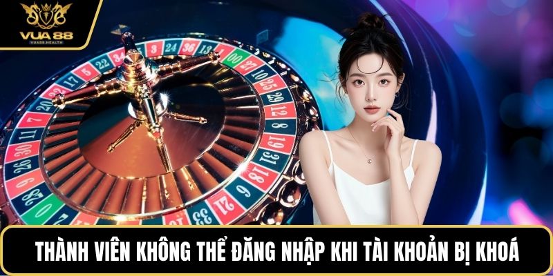 Thành viên không thể đăng nhập khi tài khoản bị khoá
