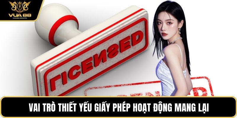 Vai trò thiết yếu giấy phép hoạt động mang lại